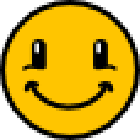 Smiley bitmap agrandi 5 fois